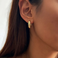 Vintage Hexagram Hoop Earrings